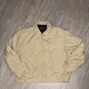 GREG NORMAN MENS KHAKI WINDBREAKER ZIPUP JACKET SIZE XL MSRP $69